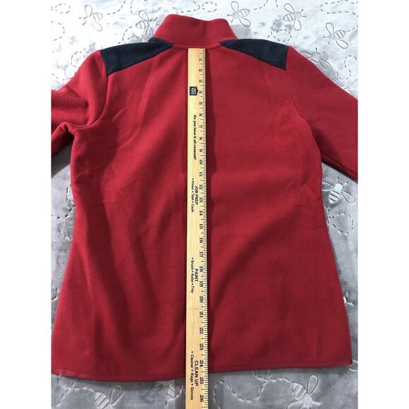 Brooks Brothers Fleece 1/4 Zip Sweater Mens Medium Quarter  Pullover Red Sweater - Picture 4 of 4